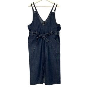 BLANK | Denim Sleeveless Belted Dress Size L